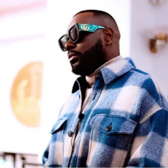 Gucci Geometric Sunglasses GG0956S 001 Black/Green 54mm - Picture 5 of 12